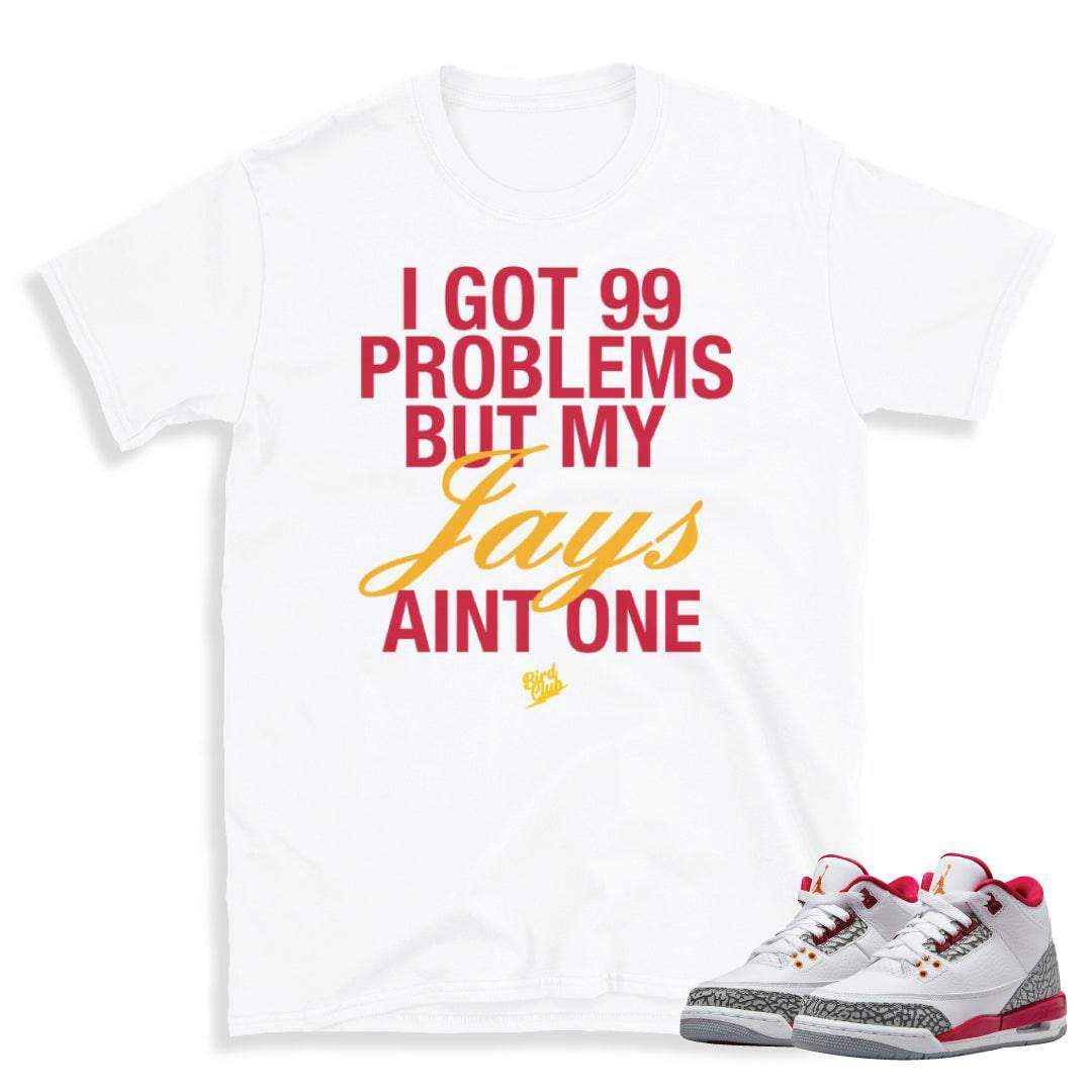Retro 3 "Cardinal Red" Shirt - Sneaker Tees to match Air Jordan Sneakers