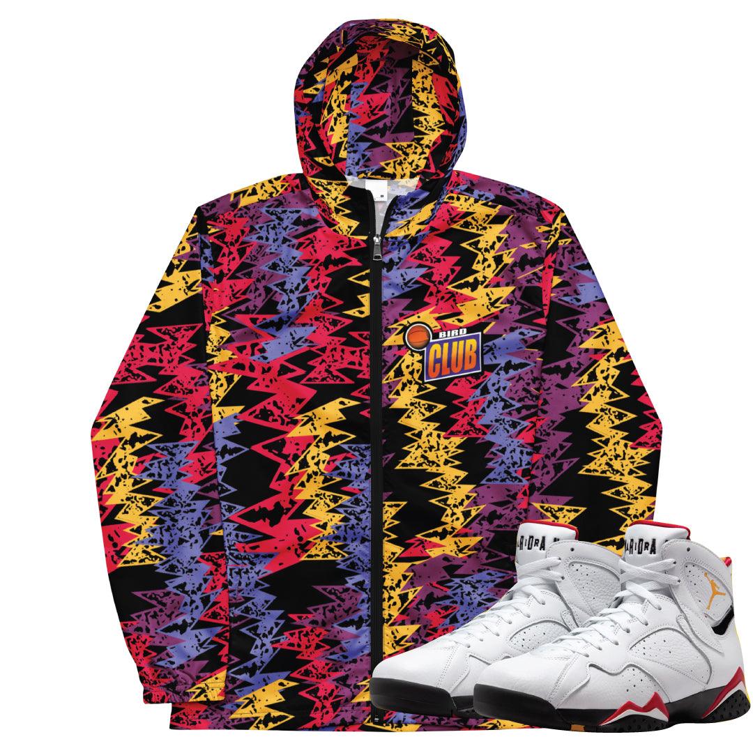 Retro 7 Cardinal OG windbreaker - Sneaker Tees to match Air Jordan Sneakers