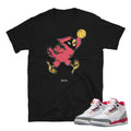 Retro 3 "Cardinal Red" Jumpman Shirt - Sneaker Tees to match Air Jordan Sneakers