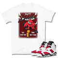 Retro 6 Carmine Sneaker shirt - Sneaker Tees to match Air Jordan Sneakers
