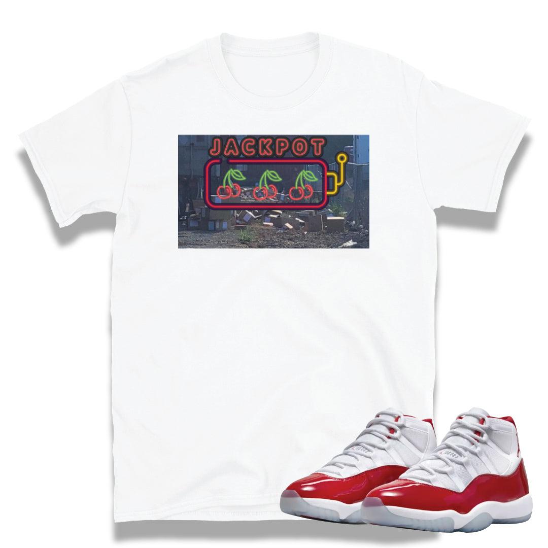 Retro 11 Cherry Red Memphis Shirt - Sneaker Tees to match Air Jordan Sneakers