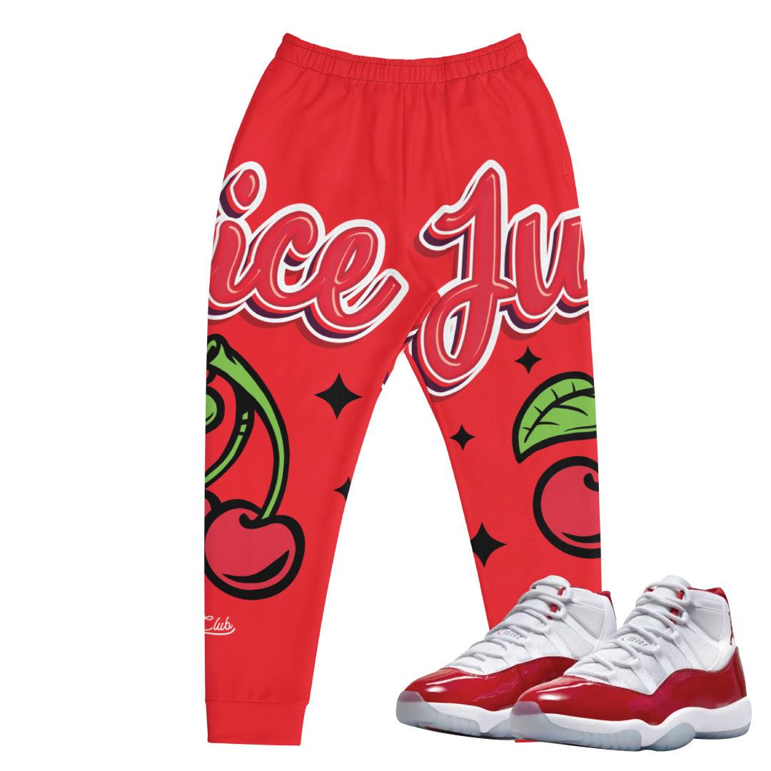 Retro 11 Cherry Red Joggers - Sneaker Tees to match Air Jordan Sneakers
