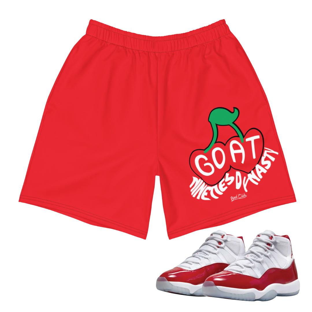 Retro 11 Cherry Shorts - Sneaker Tees to match Air Jordan Sneakers