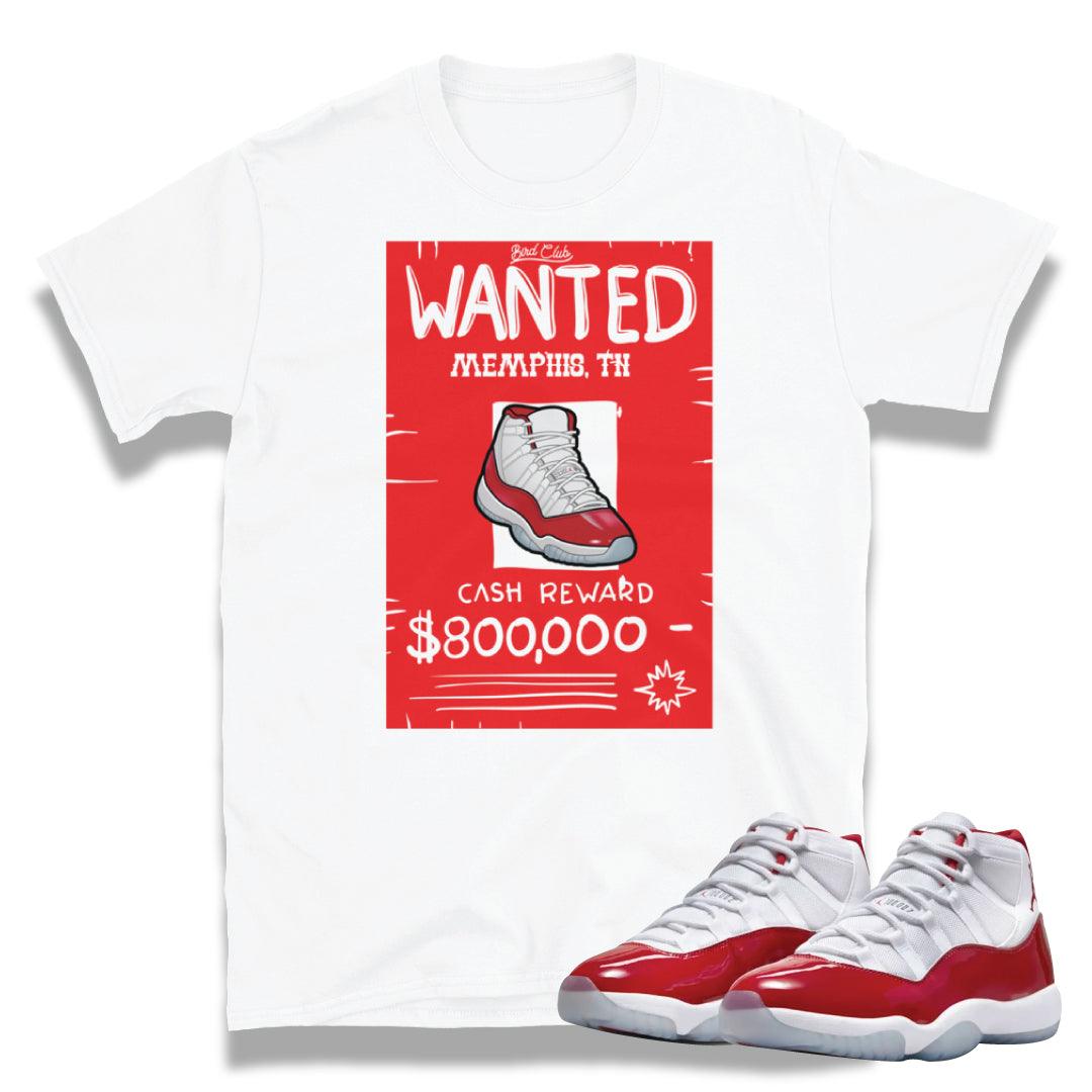 Retro 11 Cherry Red Shirt - Sneaker Tees to match Air Jordan Sneakers