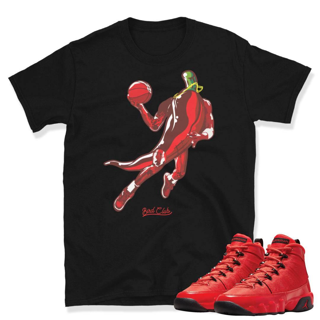 Retro 9 Chile Red Shirt - Sneaker Tees to match Air Jordan Sneakers
