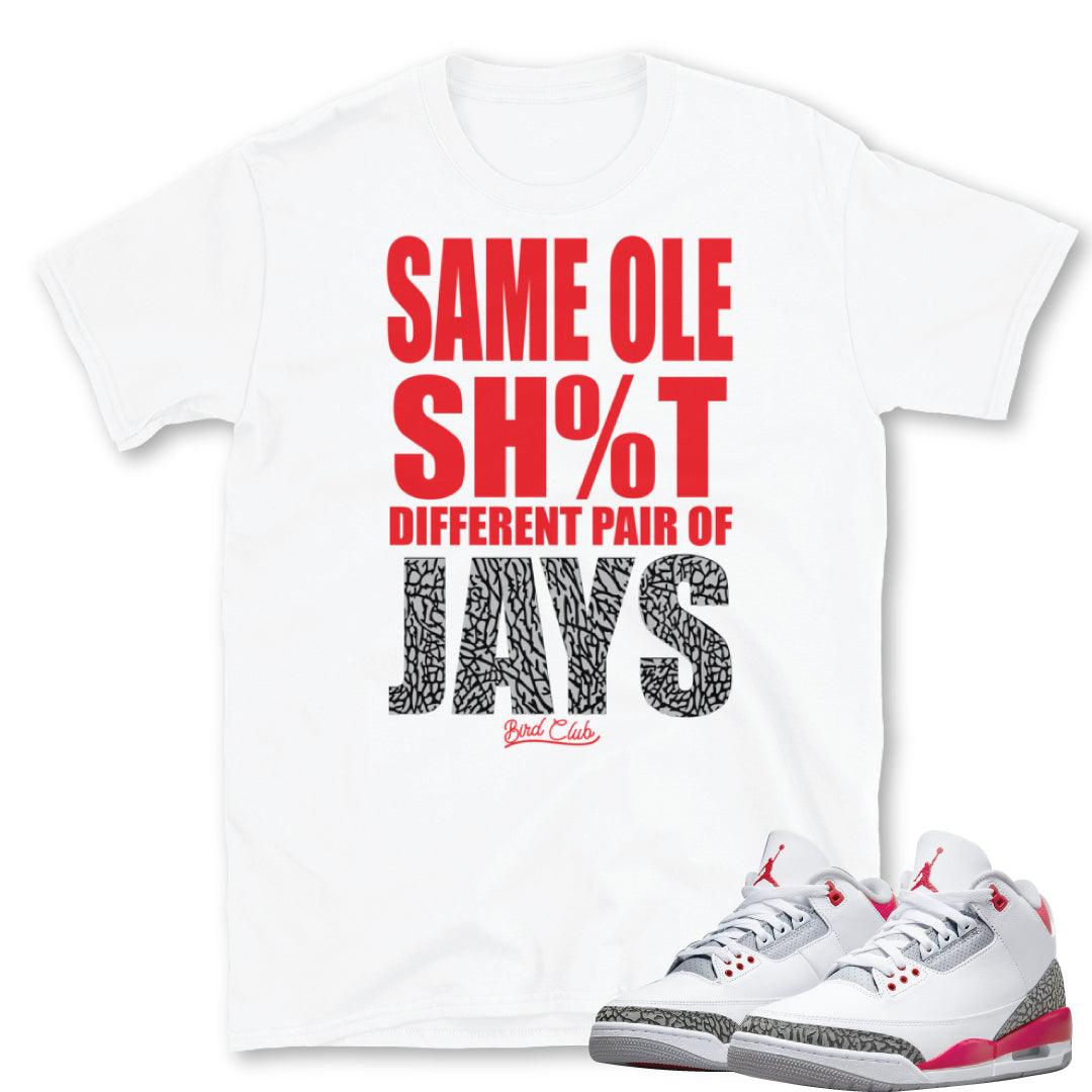 Retro 3 Fire Red OG Shirts - Sneaker Tees to match Air Jordan Sneakers