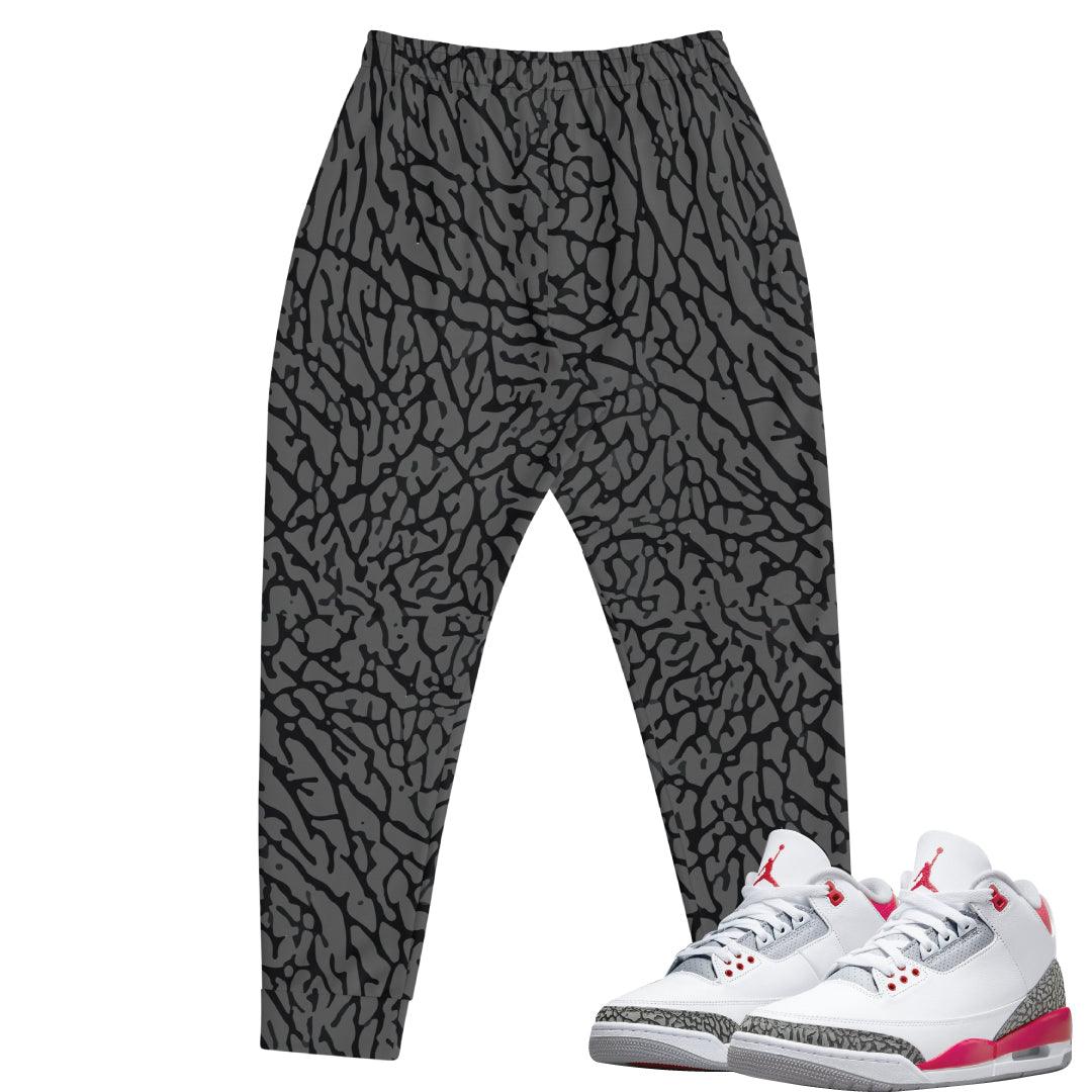 Retro 3 Fire Red OG Joggers - Sneaker Tees to match Air Jordan Sneakers