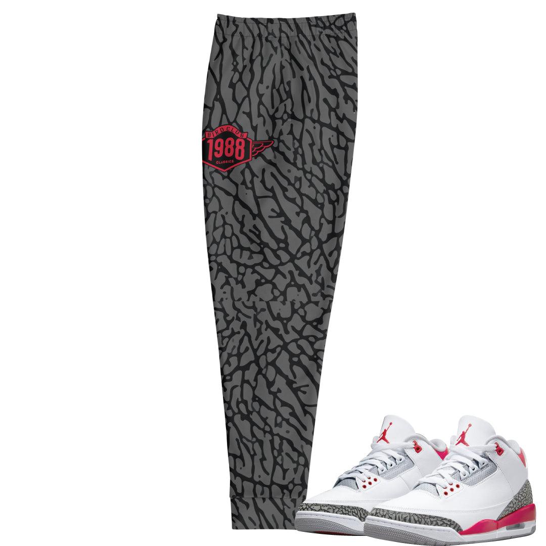 Retro 3 Fire Red OG Joggers - Sneaker Tees to match Air Jordan Sneakers