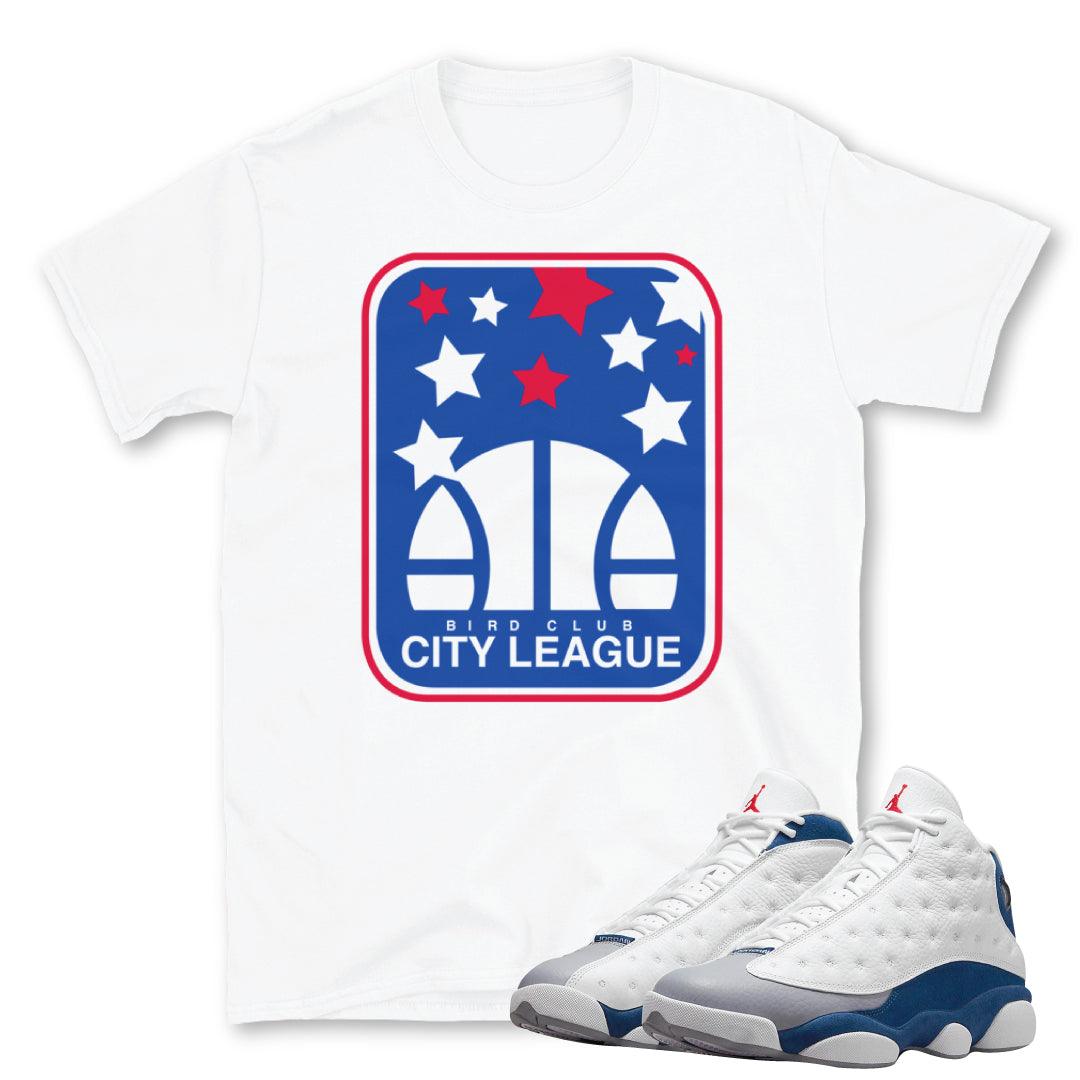 Retro 13 French Blue City League Shirt - Sneaker Tees to match Air Jordan Sneakers