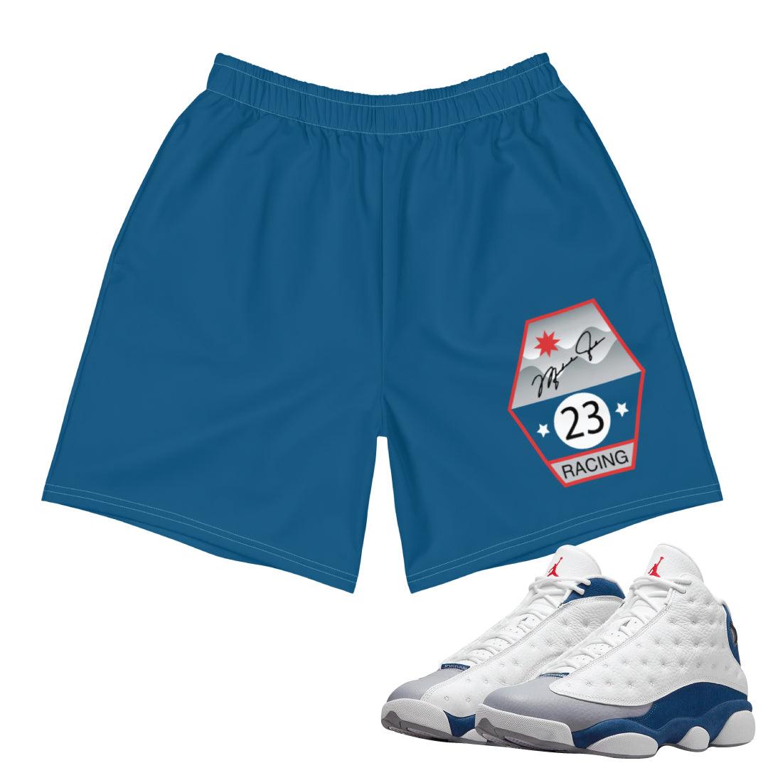 Retro 13 French Blue Shorts - Sneaker Tees to match Air Jordan Sneakers