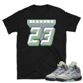 Retro 5 Green Bean Shirt - Sneaker Tees to match Air Jordan Sneakers
