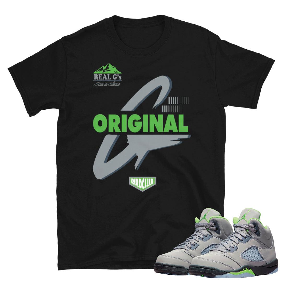 Retro 5 Green Bean Shirt - Sneaker Tees to match Air Jordan Sneakers