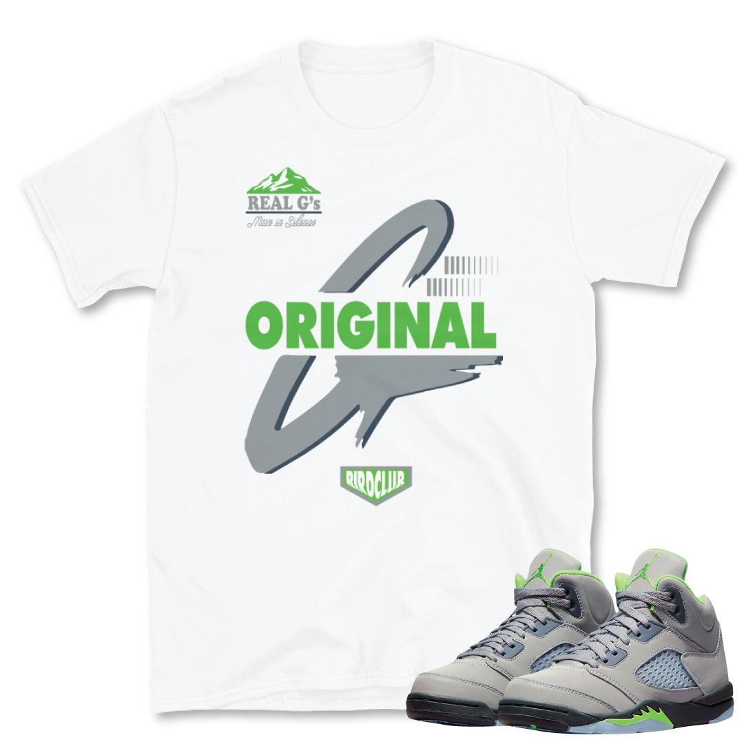 Retro 5 Green Bean Shirt - Sneaker Tees to match Air Jordan Sneakers