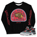 Retro 4 Infrared Sweatshirt - Sneaker Tees to match Air Jordan Sneakers