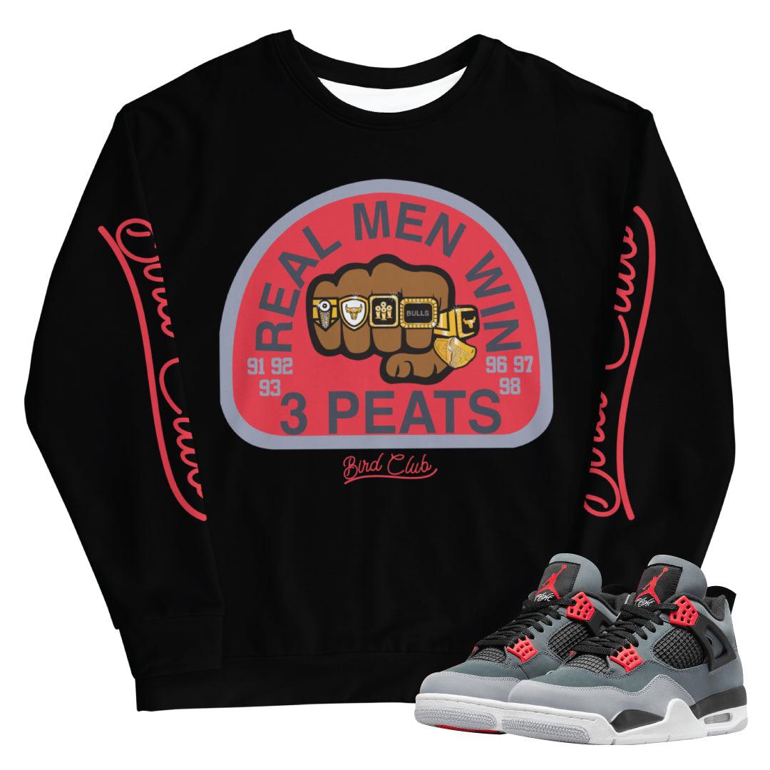 Retro 4 Infrared Sweatshirt - Sneaker Tees to match Air Jordan Sneakers