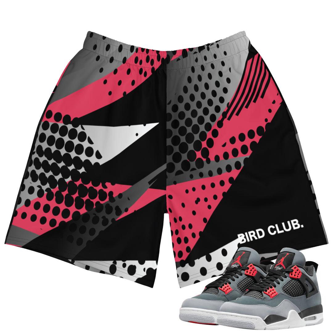 Retro 4 Infrared Shorts - Sneaker Tees to match Air Jordan Sneakers