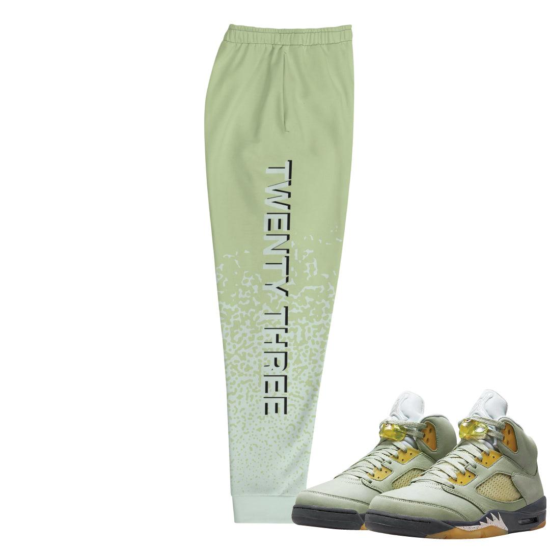 Retro 5 Jade Horizon Joggers - Sneaker Tees to match Air Jordan Sneakers