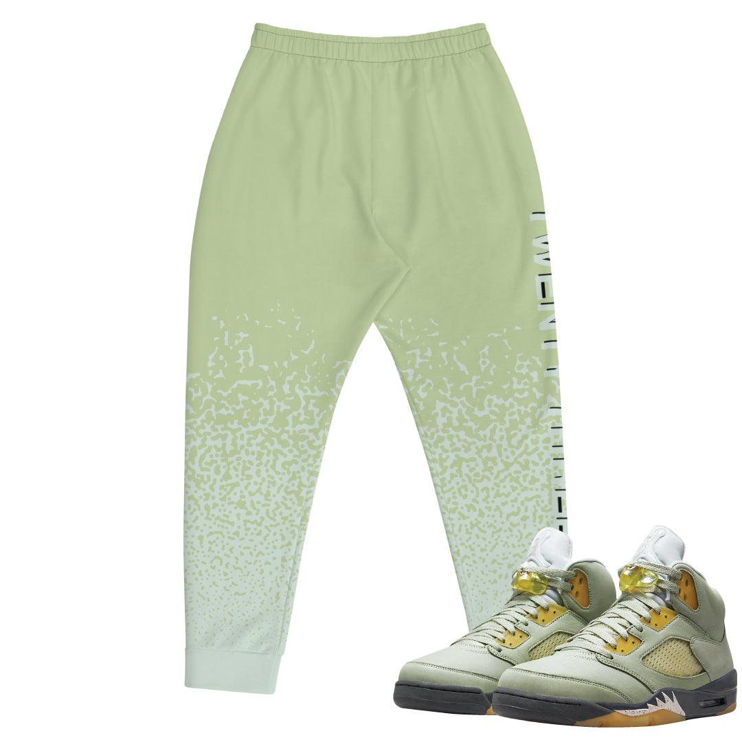 Retro 5 Jade Horizon Joggers - Sneaker Tees to match Air Jordan Sneakers