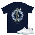 Legend Blue Retro 11 Low Shirt - Sneaker Tees to match Air Jordan Sneakers