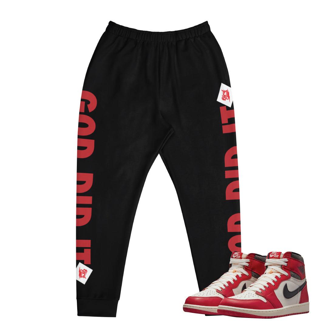 Retro 1 "Lost & Found" Joggers - Sneaker Tees to match Air Jordan Sneakers