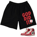 Retro 1 Lost & Found Shorts - Sneaker Tees to match Air Jordan Sneakers
