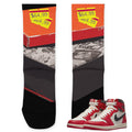 Retro 1 Lost & Found Socks - Sneaker Tees to match Air Jordan Sneakers
