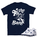 Retro 4 Midnight Navy Cement Shirt - Sneaker Tees to match Air Jordan Sneakers