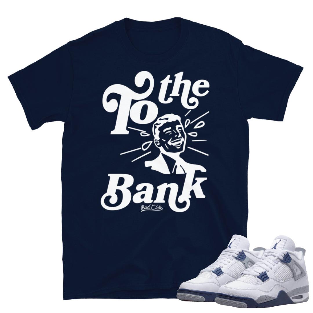 Retro 4 Midnight Navy Cement Shirt - Sneaker Tees to match Air Jordan Sneakers
