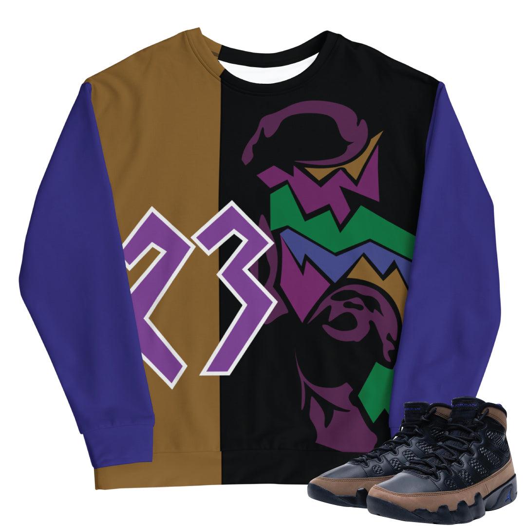 Retro 9 Olive Concord Sweatshirt - Sneaker Tees to match Air Jordan Sneakers