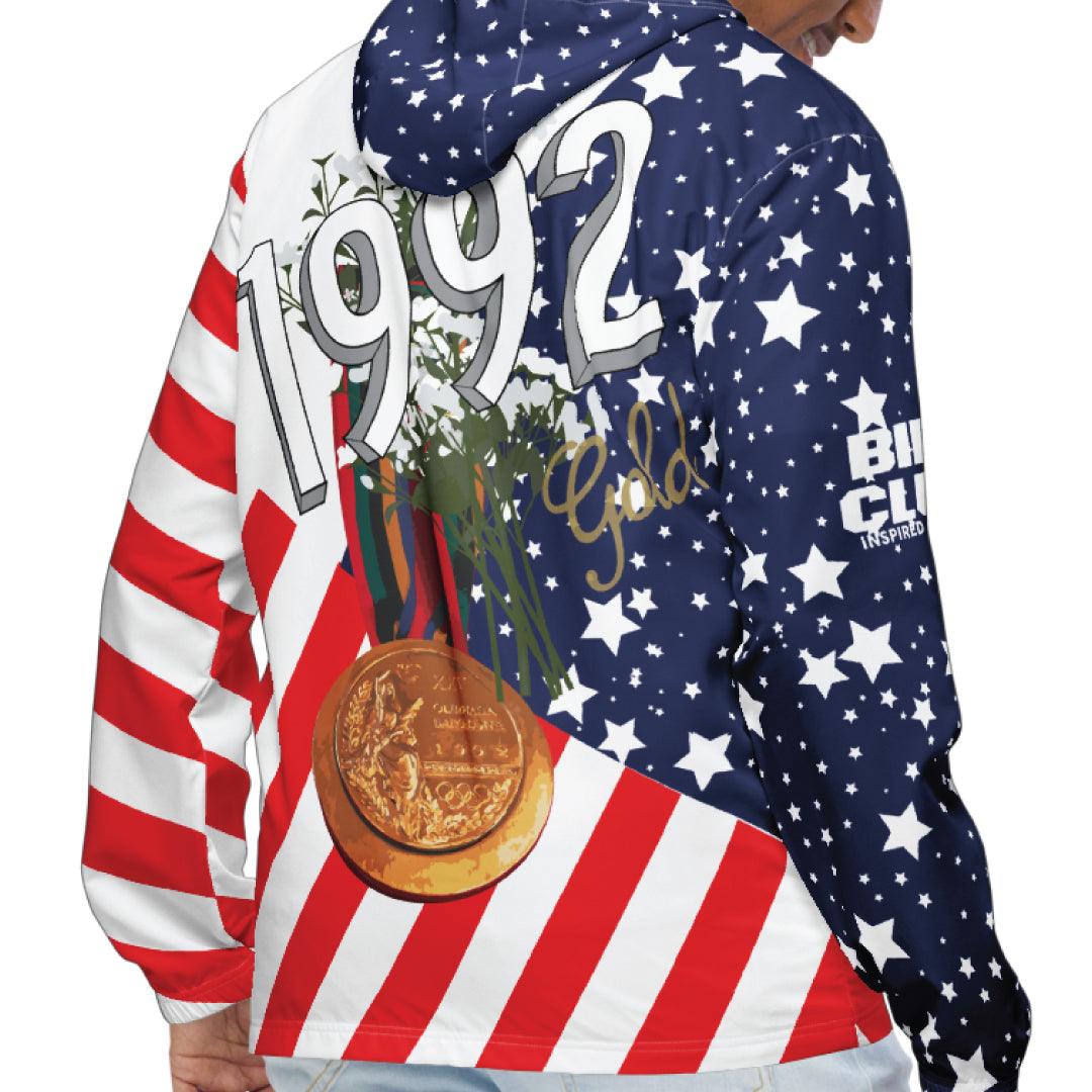USA 1992 Dream Team Inspired Windbreaker - Sneaker Tees to match Air Jordan Sneakers