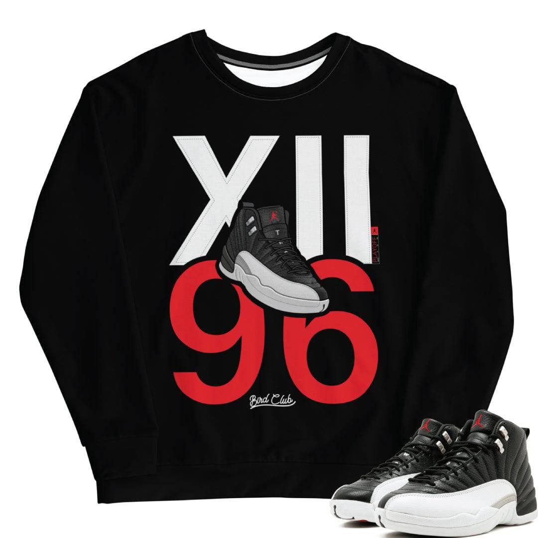 Retro 12 "Playoffs" Sweatshirt - Sneaker Tees to match Air Jordan Sneakers