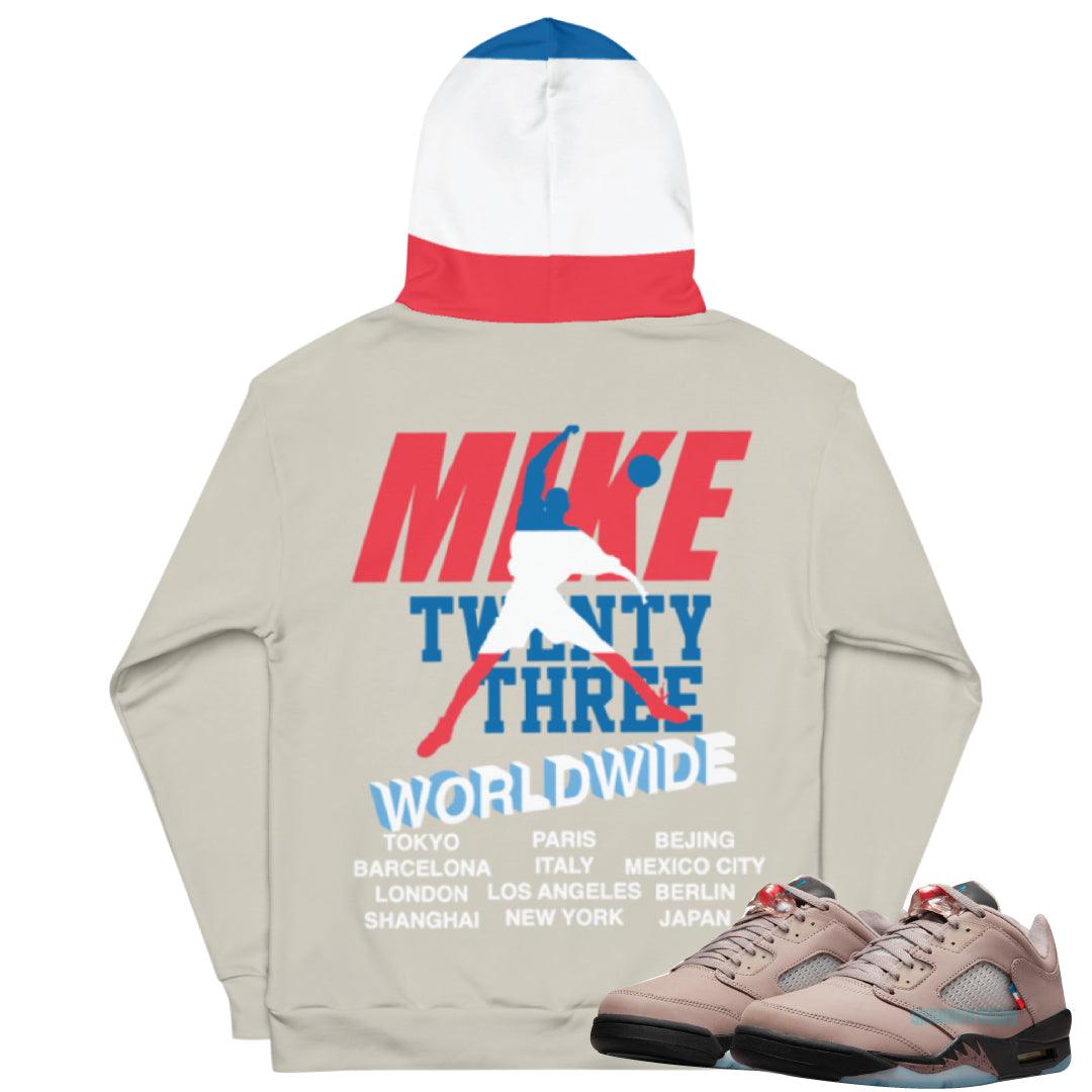 Retro 5 PSG HOODIE - Sneaker Tees to match Air Jordan Sneakers