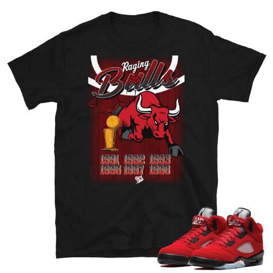 Retro 5 Raging Bulls Shirt - Sneaker Tees to match Air Jordan Sneakers