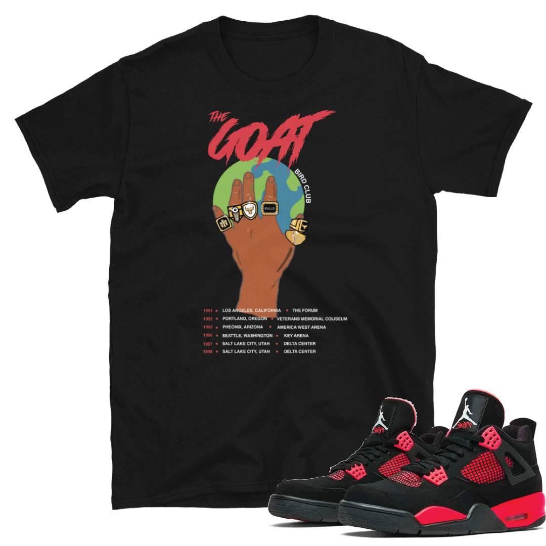Retro 4 "Red Thunder" Shirt - Sneaker Tees to match Air Jordan Sneakers