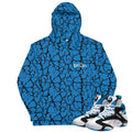 Shaq Attack Crackle Hoodie - Sneaker Tees to match Air Jordan Sneakers