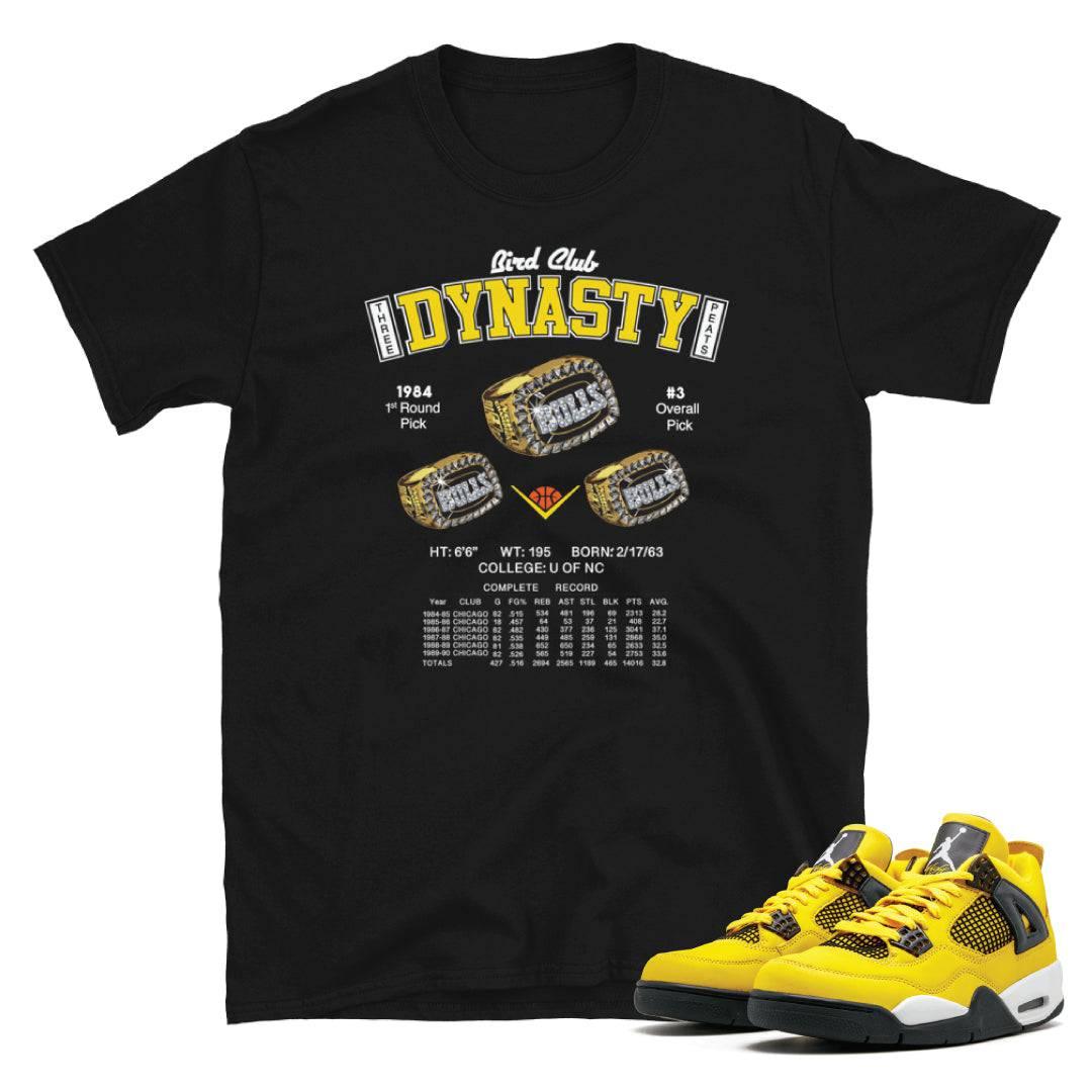 RETRO 4 Lightning SHIRT - Sneaker Tees to match Air Jordan Sneakers