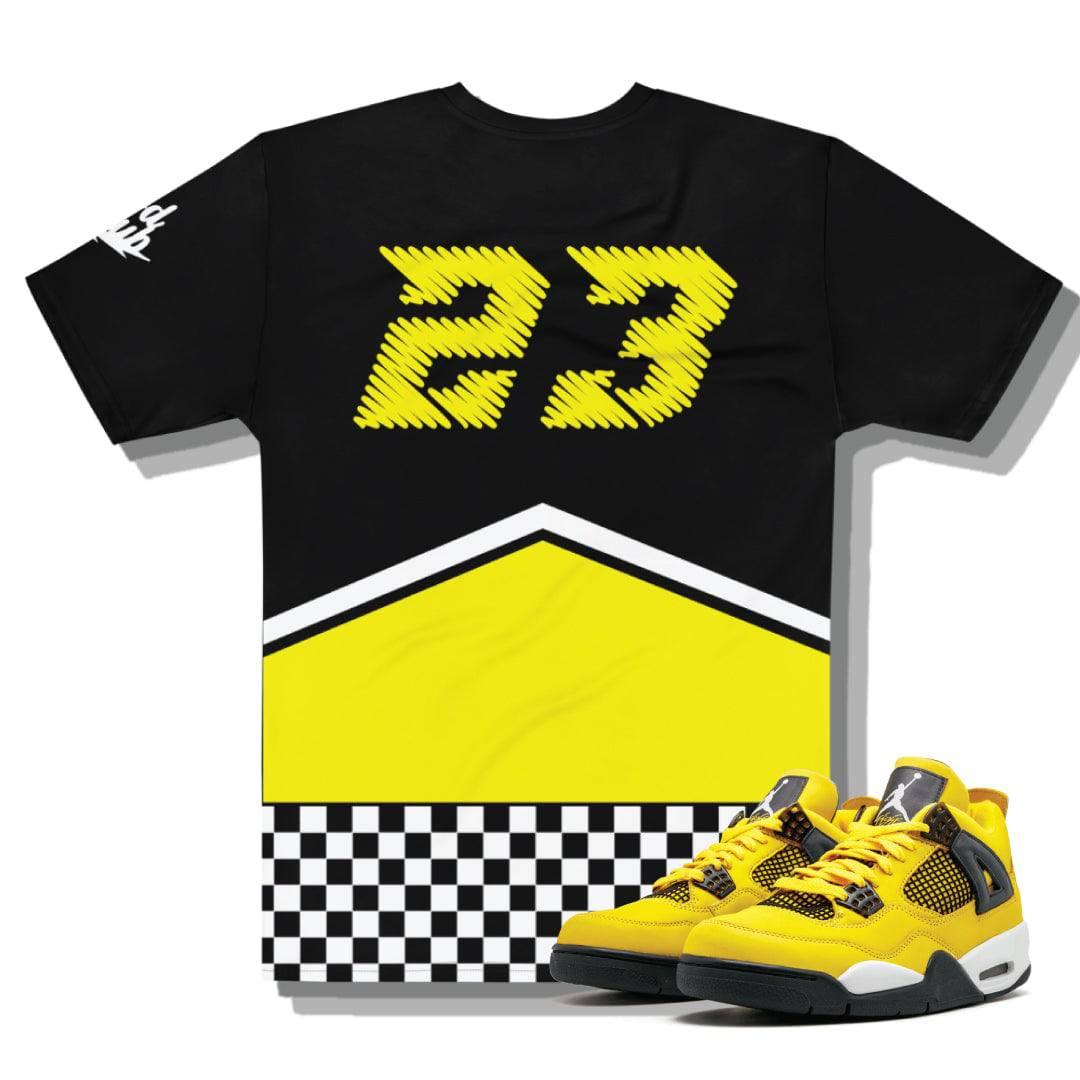 RETRO 4 Lightning SHIRT - Sneaker Tees to match Air Jordan Sneakers
