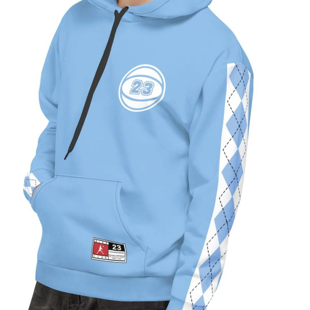Retro 6 UNC Carolina Hoodie - Sneaker Tees to match Air Jordan Sneakers