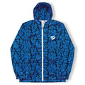 Orlando Blue Crackle Water Resistant Windbreaker - Sneaker Tees to match Air Jordan Sneakers
