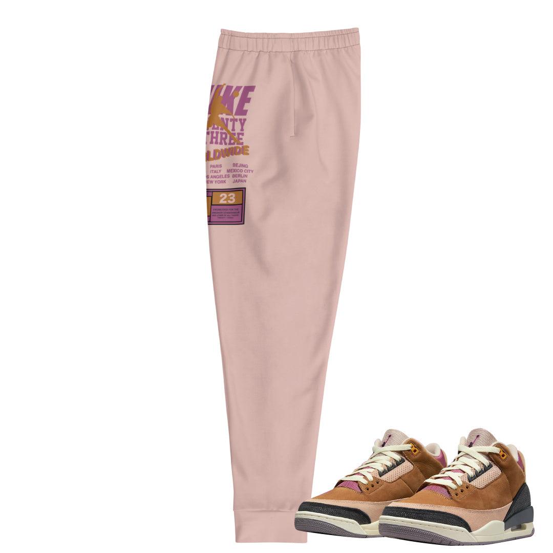 Retro 3 Winterized Archaeo Brown Joggers - Sneaker Tees to match Air Jordan Sneakers
