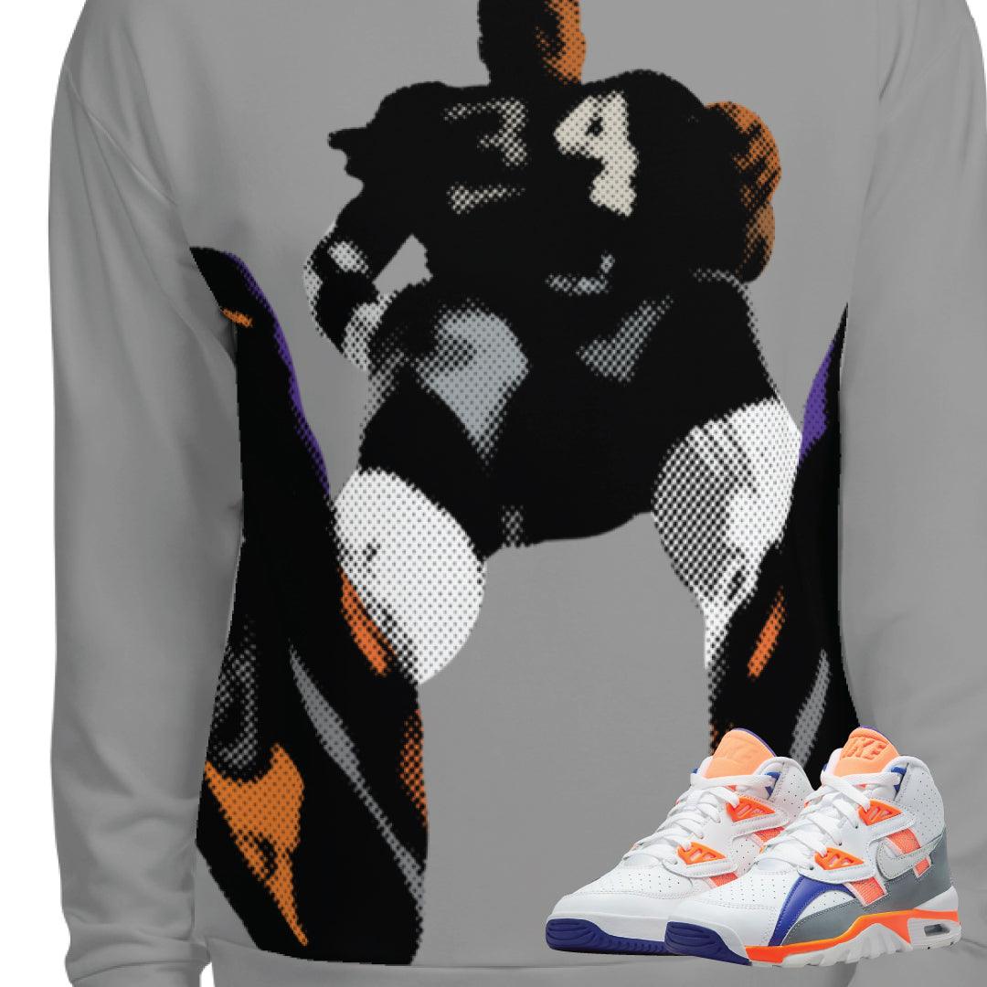 Air Trainer Bo Jackson Crewneck - Sneaker Tees to match Air Jordan Sneakers
