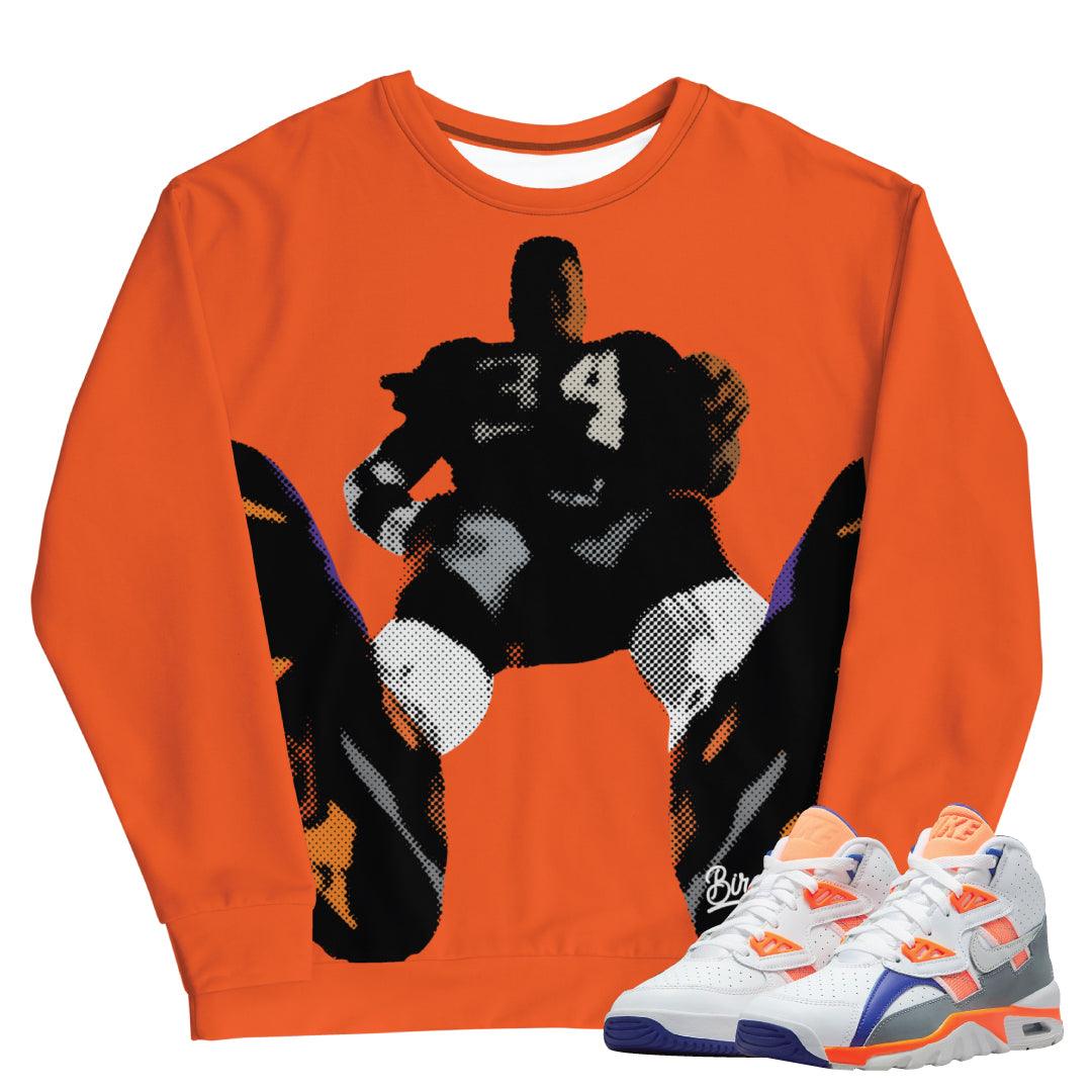 Air Trainer Bo Jackson Crewneck - Sneaker Tees to match Air Jordan Sneakers