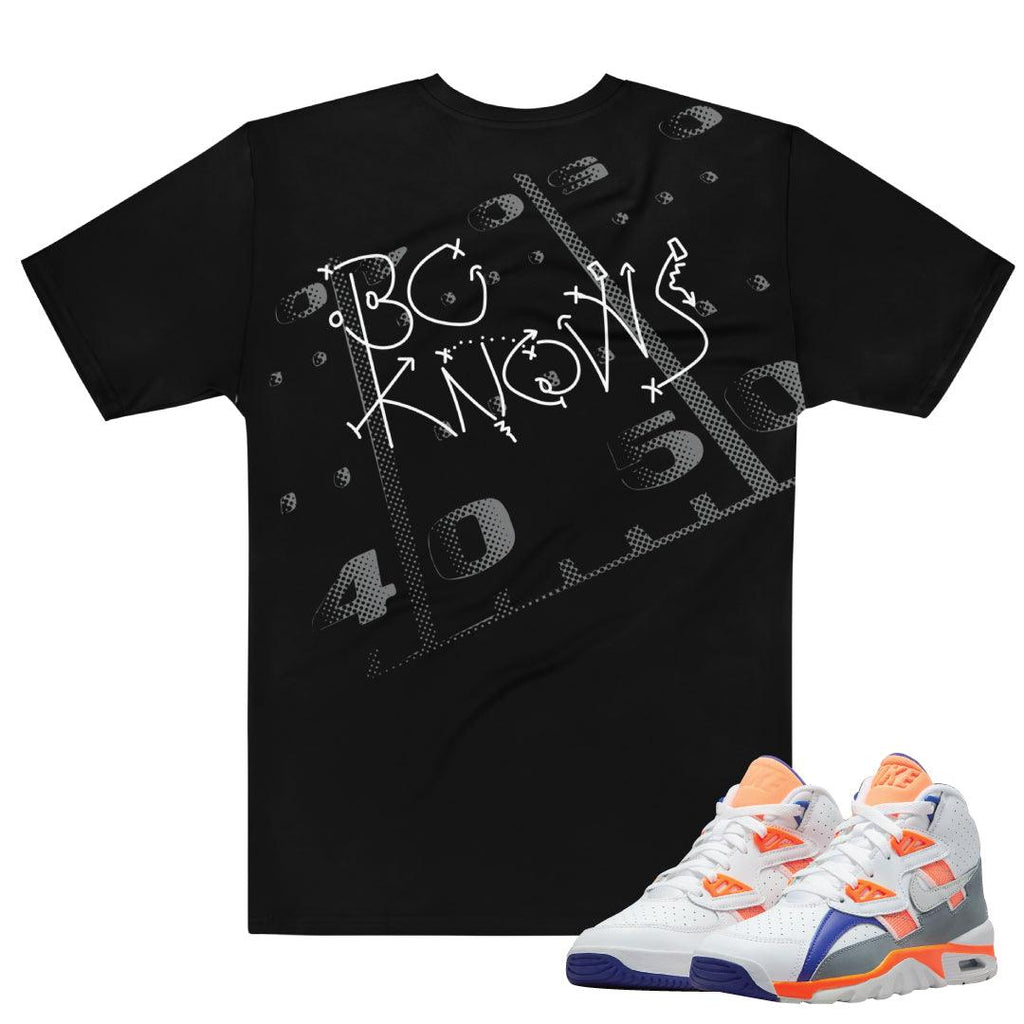 Air Trainer Bo Jackson All Over Shirt - Sneaker Tees to match Air Jordan Sneakers