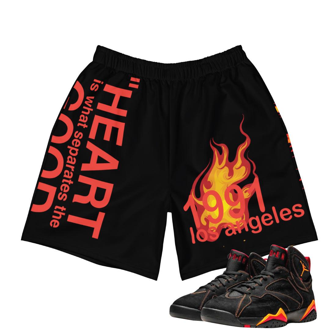 Retro 7 Citrus Shorts - Sneaker Tees to match Air Jordan Sneakers