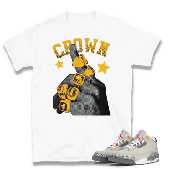 Retro 3 Cool Grey Shirt - Sneaker Tees to match Air Jordan Sneakers