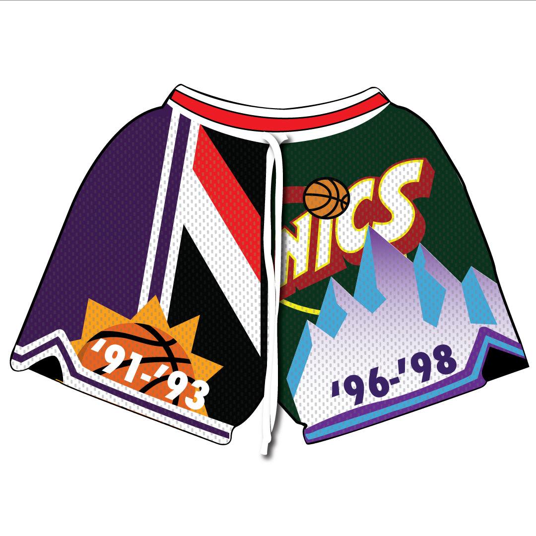 FINALS 3 PEAT COLLAGE SHORTS - Sneaker Tees to match Air Jordan Sneakers