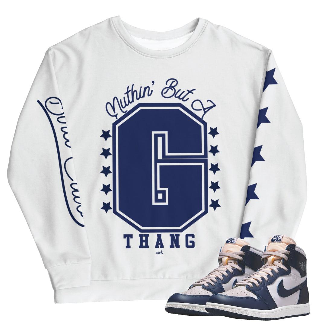 Retro 1 High 85 Georgetown Crew - Sneaker Tees to match Air Jordan Sneakers