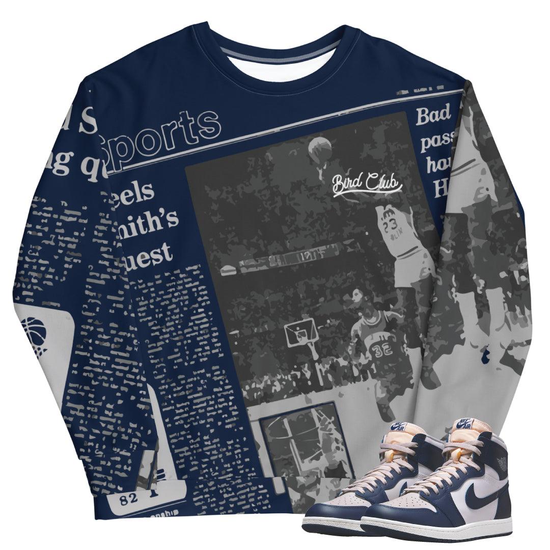 Retro 1 High 85 Georgetown Crew - Sneaker Tees to match Air Jordan Sneakers