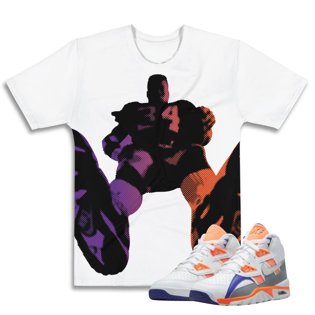 Air Trainer Bo Jackson All Over Fade Shirt - Sneaker Tees to match Air Jordan Sneakers