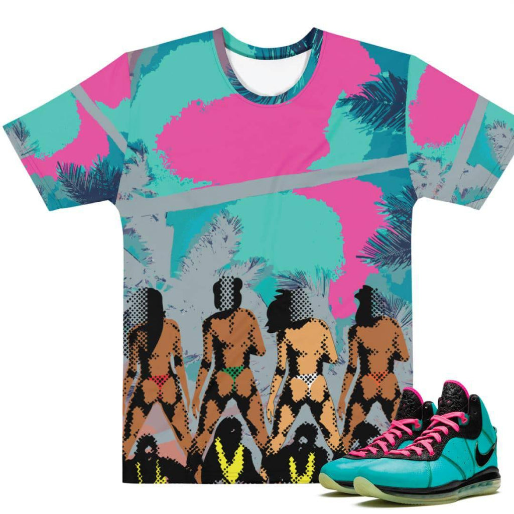 Lebron 8 South Beach Shirt - Sneaker Tees to match Air Jordan Sneakers